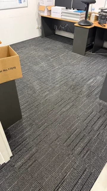 Office carpet — after cleaning