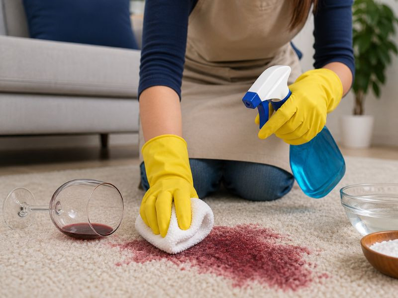 How to Remove Red Wine Stains from Carpet