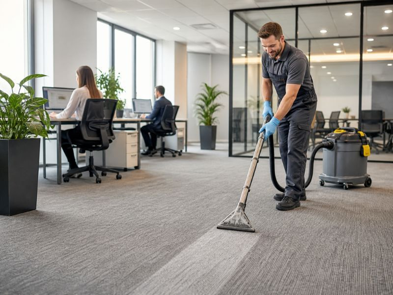 Why Office Carpet Cleaning Is Essential for Your Business